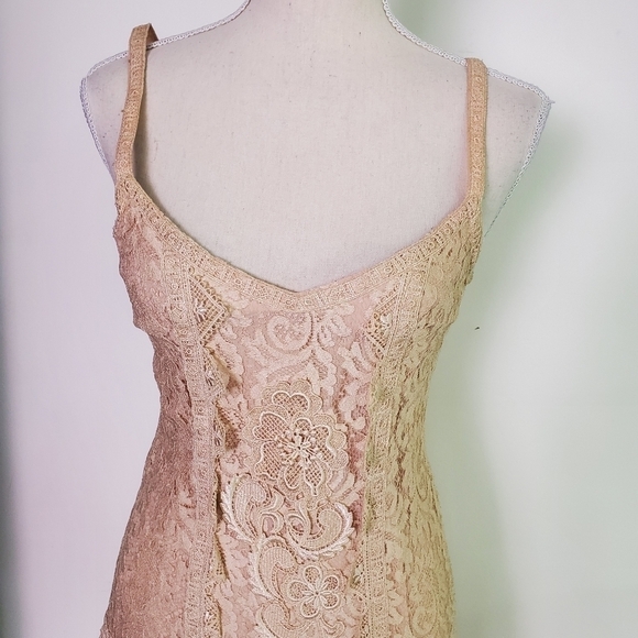 Vintage Ricki Lang by Nuit Lace Applique Dress - Picture 7 of 11